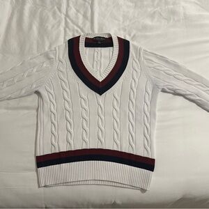 Brooks Brothers Cable Knit Cricket Sweater